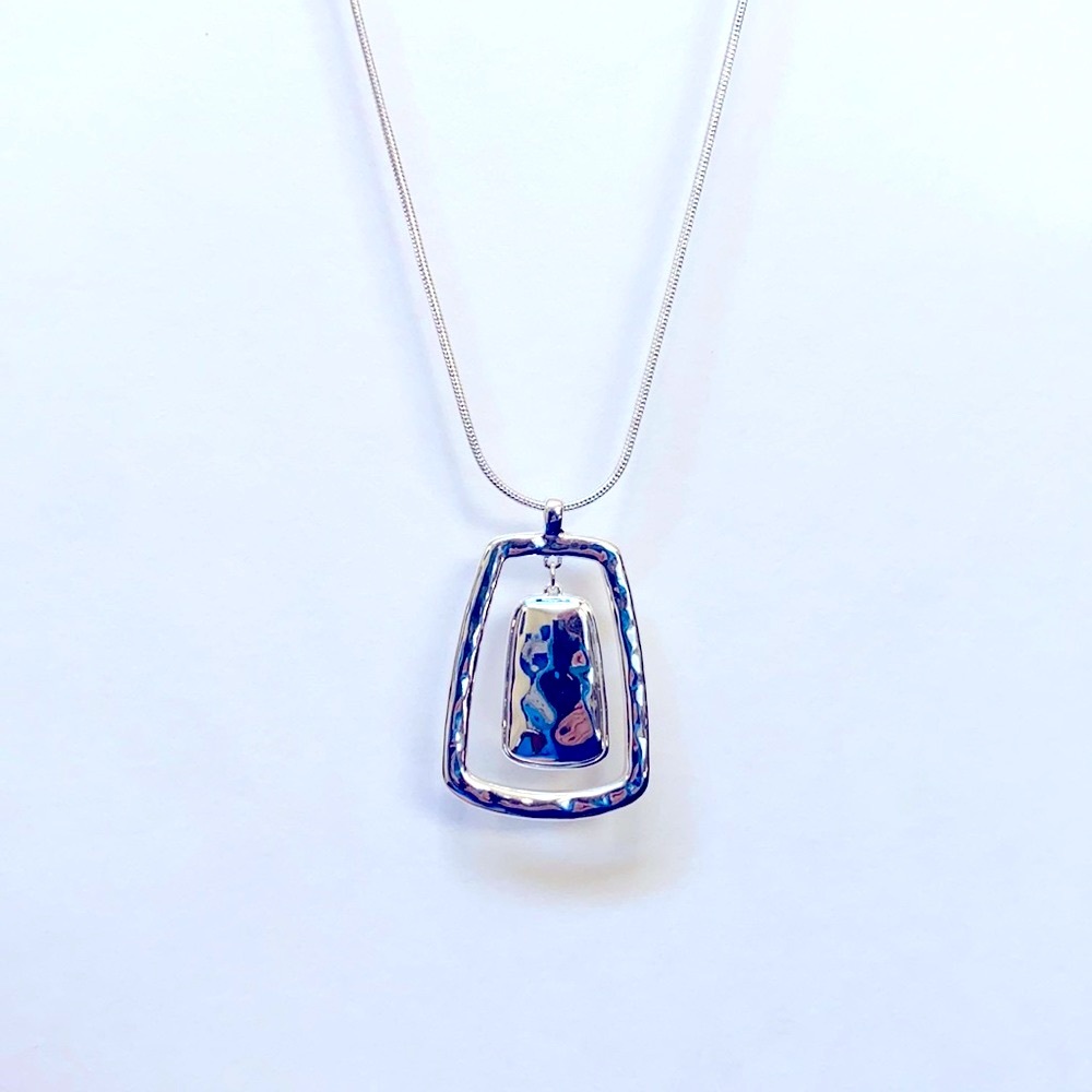 Nine West | Adjustable Pendant Necklace | Silver